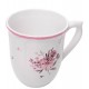 Caneca 330ml Florescer Rosa Cerâmica